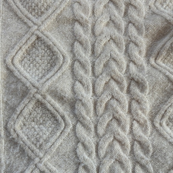 A Loves A Chic Cream Cable Knit Sweater - Picture 6 of 6